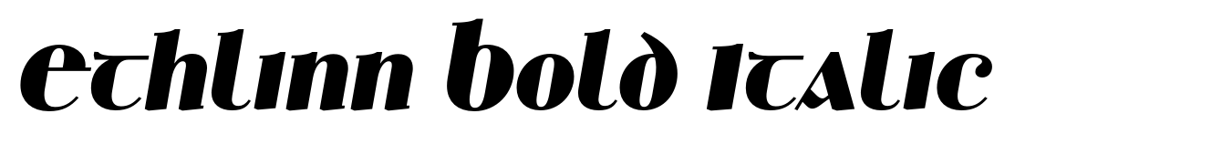 Ethlinn Bold Italic